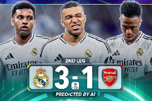 无缘奇迹!ChatGPT预测:皇马3-1枪手仍出局 国米0-0拜仁惊险晋级